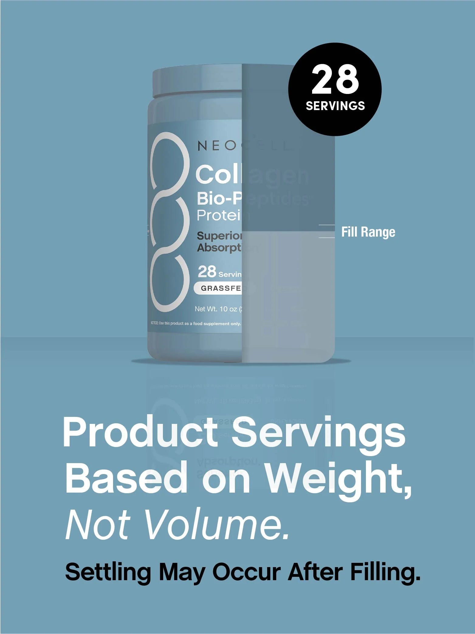 Collagen Bio-Peptides Powder | 10Oz | Super Hair, Skin, and Nails | Superior Absorption | Grassfed Protein Supplement | Advanced with 18 Essential Amino Acids