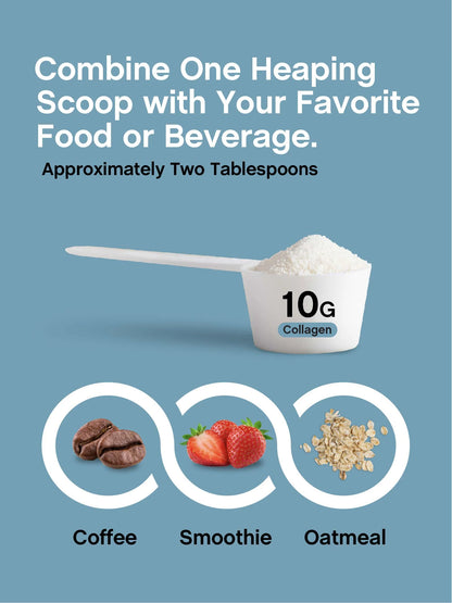 Collagen Bio-Peptides Powder | 10Oz | Super Hair, Skin, and Nails | Superior Absorption | Grassfed Protein Supplement | Advanced with 18 Essential Amino Acids