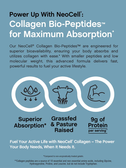 Collagen Bio-Peptides Powder | 10Oz | Super Hair, Skin, and Nails | Superior Absorption | Grassfed Protein Supplement | Advanced with 18 Essential Amino Acids